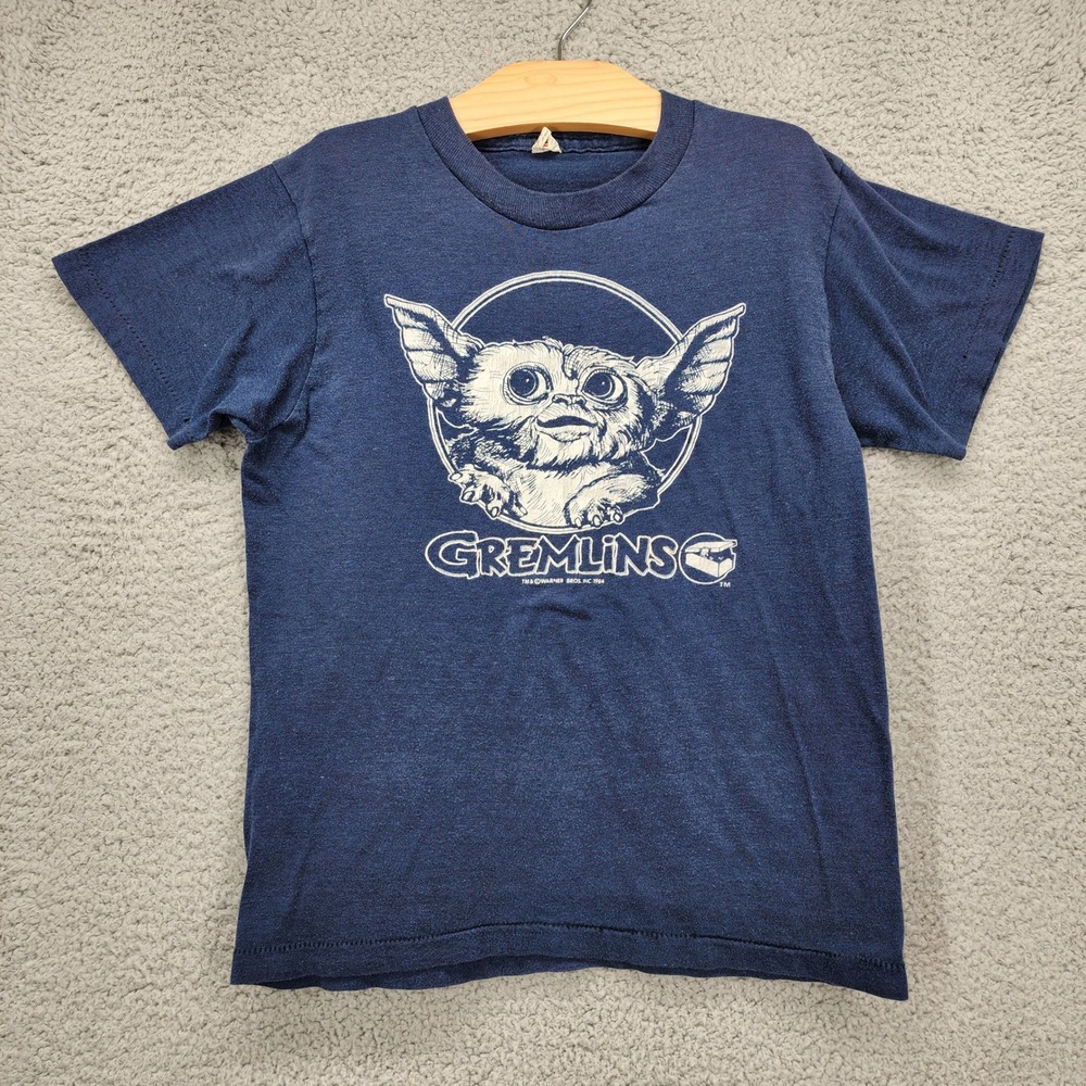 Vintage 1984 Gremlins Gizmo T Shirt Youth L Screen Stars USA Single Stitch 80s